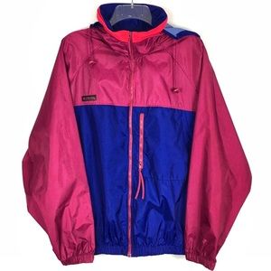 Columbia Windbreaker XL Retro Vintage Color-block